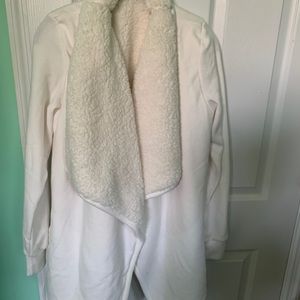 White Sherpa lined jacket
